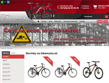 Tablet Screenshot of bikemania.sk